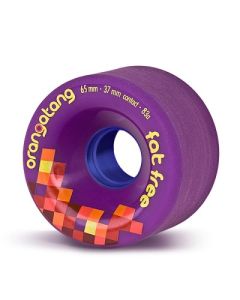 RUEDAS LONGBOARD ORANGATANG FAT FREE 65MM 83A LILA (PACK 4)