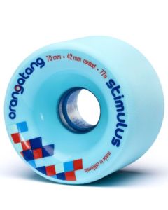 RUEDAS ORANGATANG LONGBOARD STIMULUS 70MM 77A AZUL CLARO (PACK 4)
