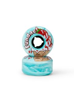 MOXI FUNDAE 57MM 92A THINMINT WHEELS JADE (4 PACK)