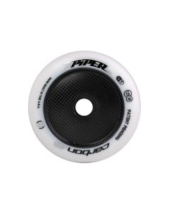 PIPER CARBON AIR XFAST 125MM 84A CARBON CORE WHITE-CARBON WHEELS (6 PACK)