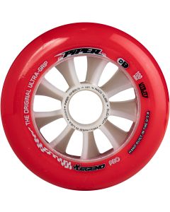RUEDAS PIPER LEGEND PRO 100MM 87A UTILITY RED-NATURAL (PACK 8)