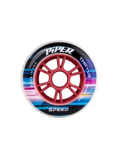 PIPER THRYVE XFAST 100MM 85A REFLEX CORE NATURAL-RED WHEELS (4 PACK)