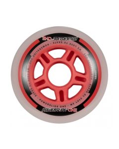 POWERSLIDE PS ONE 84MM 82A RED WHEELS + BEARINGS (PACK 8)