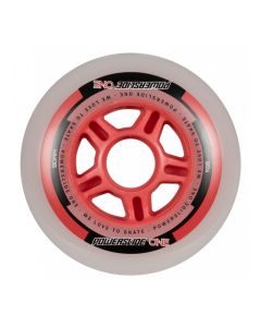 POWERSLIDE PS ONE 90MM 82A RED WHEELS + BEARINGS (PACK 8)