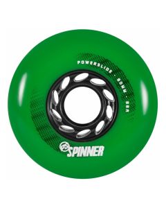 POWERSLIDE SPINNER 80MM 88A GREEN WHEELS (4 PACK)