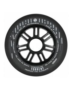 POWERSLIDE TORRENT RAIN 100MM 84A BLACK WHEELS (4 PACK) 