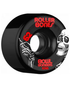 QUAD ROLLERBONES BOWL BOMBERS 62MM 101A BLACK WHEELS (8 PACK)