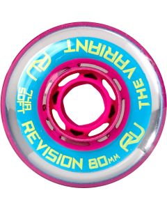 REVISION THE VARIANT FIRM 80MM 76A CLEAR-PINK WHEELS (4 PACK)