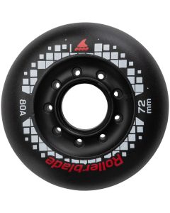 RUEDAS ROLLERBLADE APEX 72MM 80A NEGRO (PACK 4)