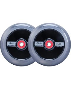 GRIT H2O 110MM CLEAR-BLACK SCOOTER WHEELS (2 PACK)