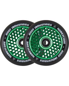 SCOOTER ROOT HONEYCORE 110MM BLACK-GREEN WHEELS (2 PACK)