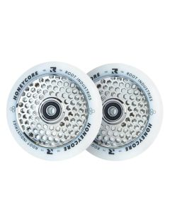 SCOOTER ROOT HONEYCORE 110MM WHITE-MIRROR WHEELS (2 PACK)
