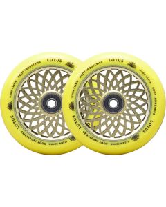 SCOOTER ROOT LOTUS 110MM RADIANT YELLOW WHEELS (2 PACK)