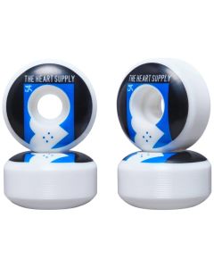 HEART SUPPLY EVEN 54MM 99A BLUE SKATE WHEELS (4 PACK)