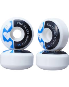 RUEDAS SKATE HEART SUPPLY SQUAD 55MM 99A AZUL (PACK 4)