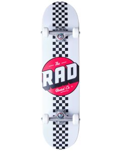 SKATE RAD CHECKER STRIPE WHITE 7.75’’