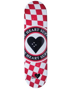 TABLA SKATE HEART SUPPLY INSIGNIA CHECK RED 8.25’’