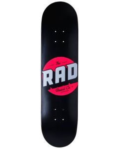 RAD SOLID LOGO BLACK- RED  7,75’’ SKATE DECK