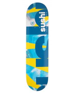 SUSHI SPCETRUM LOGO YELLOW-TEAL 8’’ SKATE DECK