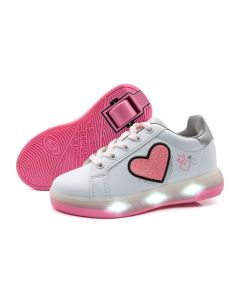 BREEZY ROLLERS LIGHT HEART PINK SHOES WITH WHEELS