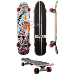 GRAVITY BRAD EDWARDS 40 ロングスケートボード Gravity Pro Brad Edwards Skull Beach 40